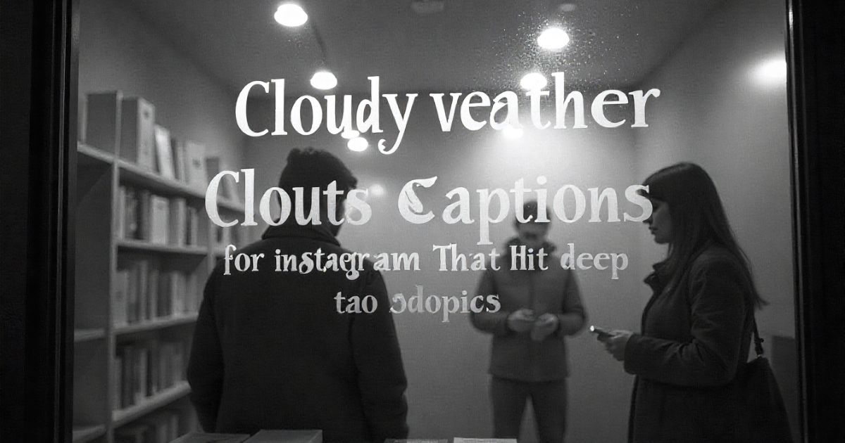 370+ Cloudy Weather Captions for Instagram That Hit Deep