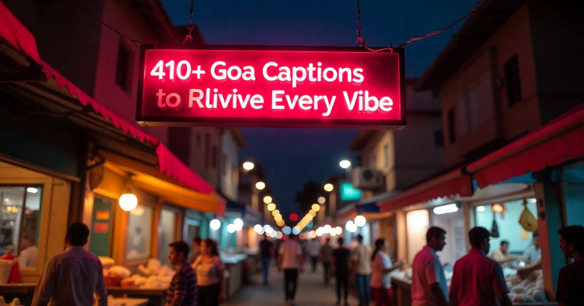 410+ Goa Captions for Instagram to Relive Every Vibe