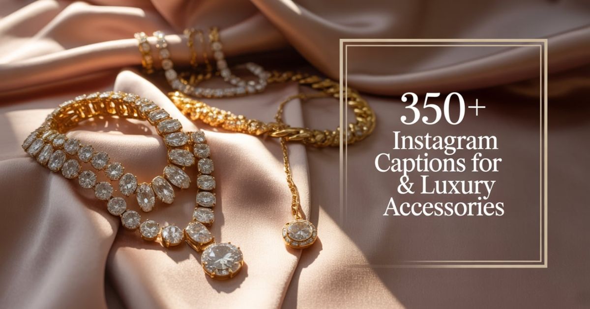 350+ Instagram Captions for Jewelry & Luxury Accessories