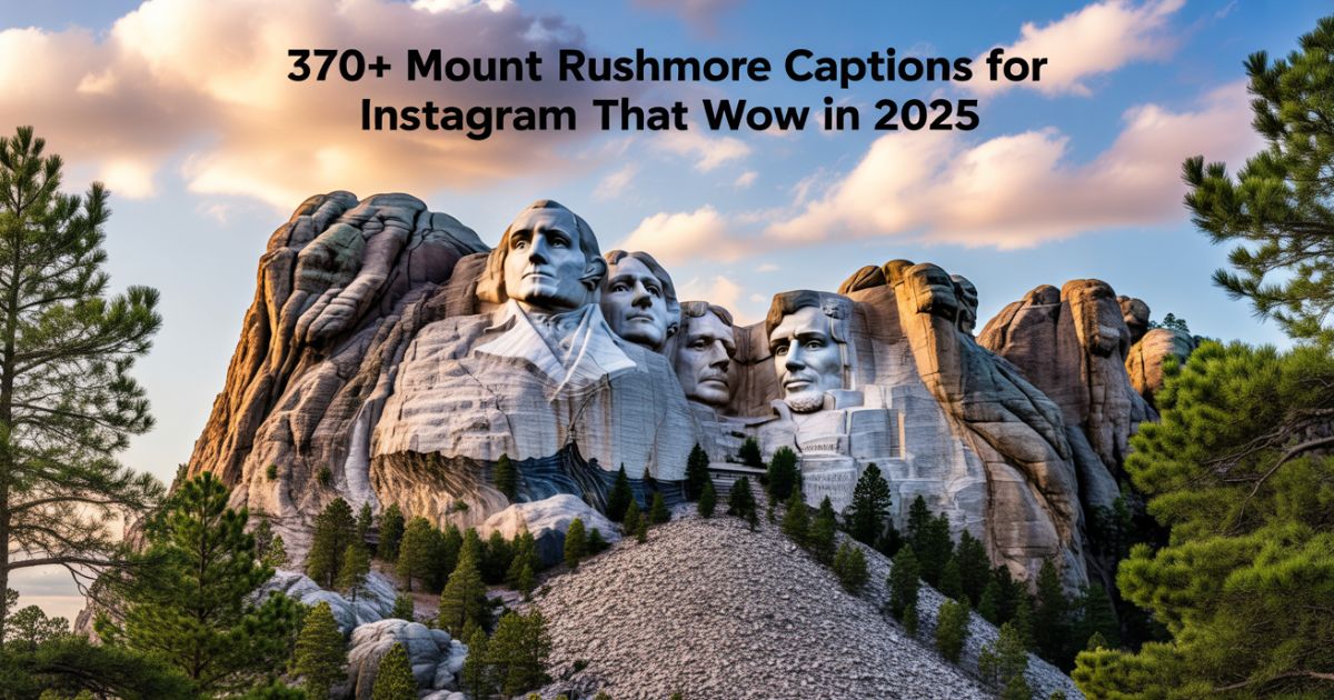 370+ Mount Rushmore Captions for Instagram That Wow in 2025