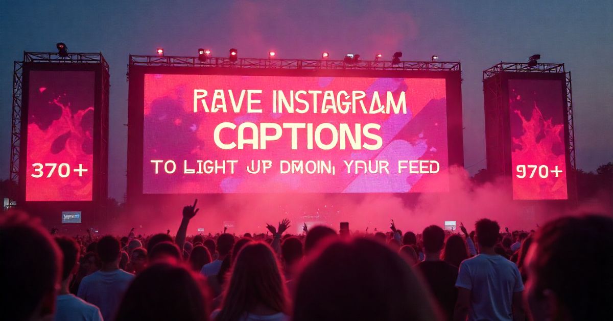 370+ Rave Instagram Captions to Light Up Your Feed