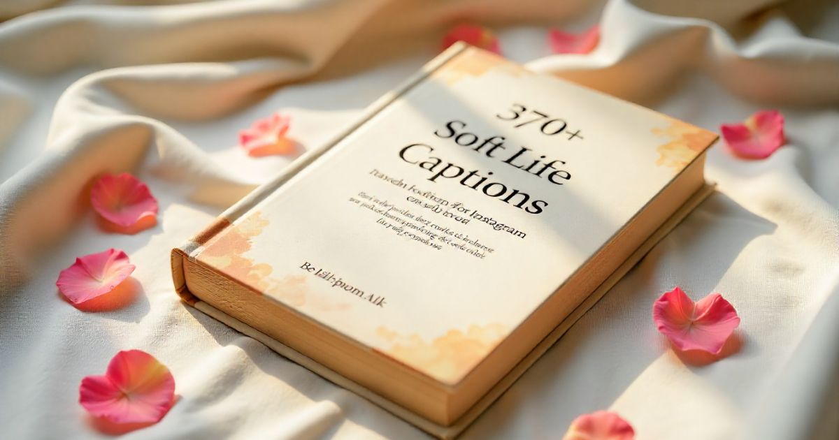 370+ Soft Life Captions for Instagram to Embrace Calm Luxury & Self-Love
