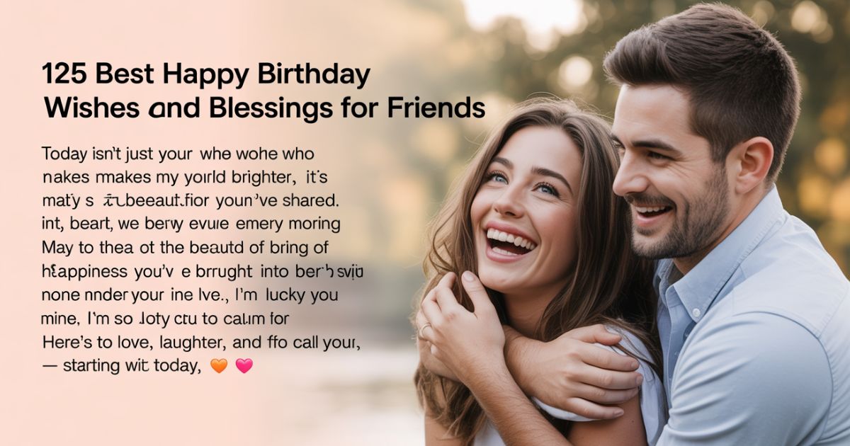 125 Best "Happy Birthday" Wishes and Blessings for Friends