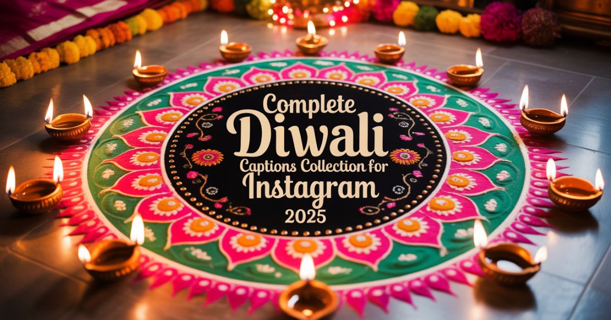 Complete Diwali Captions Collection for Instagram 2025