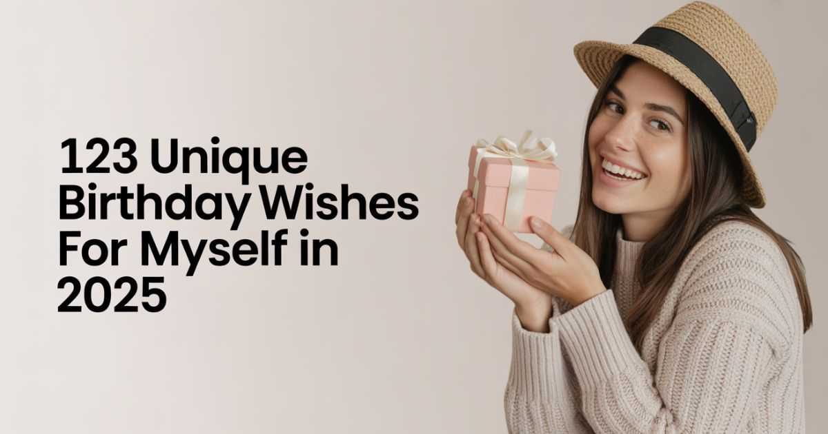123 Unique Birthday Wishes for Myself in 2025
